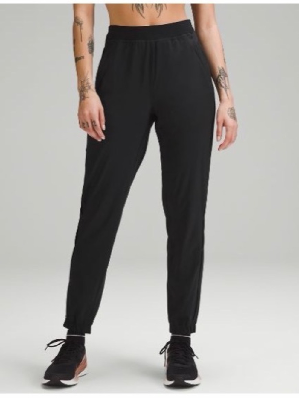 lululemon athletica Black Jogger Pants in technical material